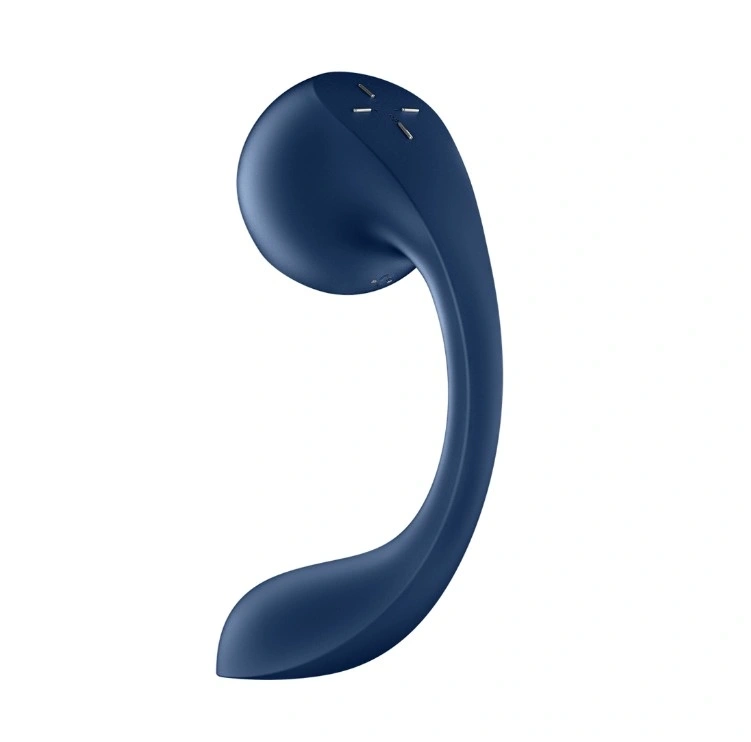 Stimulator Dual Pro+ Wave 4, Bluetooth Control, Robotic G-Spot Stimulation, Air Pulse, Silicon, USB, Albastru, #3, Erotic24.ro