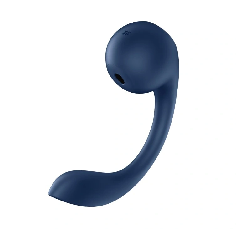 Stimulator Dual Pro+ Wave 4, Bluetooth Control, Robotic G-Spot Stimulation, Air Pulse, Silicon, USB, Albastru