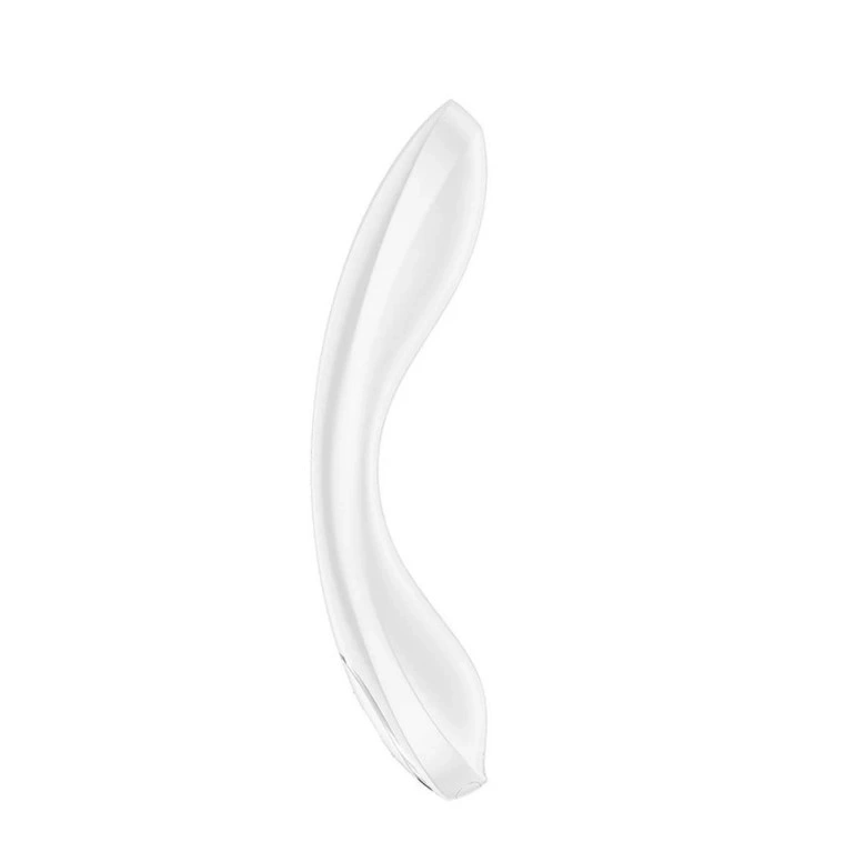 Stimulator G-Spot Wave 2, 12 Moduri Vibratii si Pulsatii, Silicon, USB, Alb, 23.6 cm, #1, Erotic24.ro