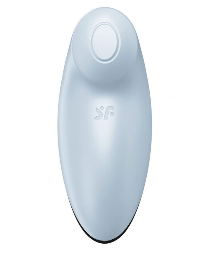 Stimulator Tap&Climax 2, Silicon, 11 Moduri Tapare si Vibratii, USB Magnetic, Albastru, 11 cm, #2, Erotic24.ro