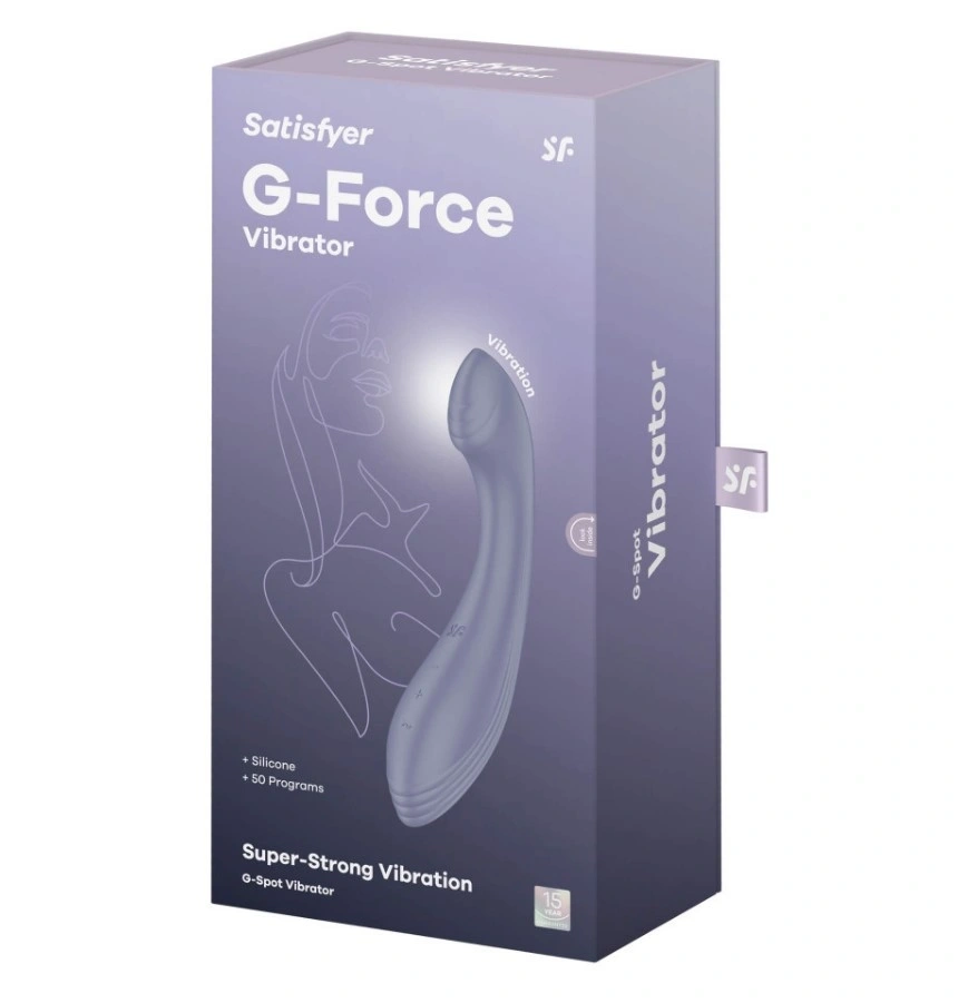 Vibrator G-Force, Punctul G, 50 Programe Vibratii, Silicon, USB, Violet, 21 cm, #6, Erotic24.ro