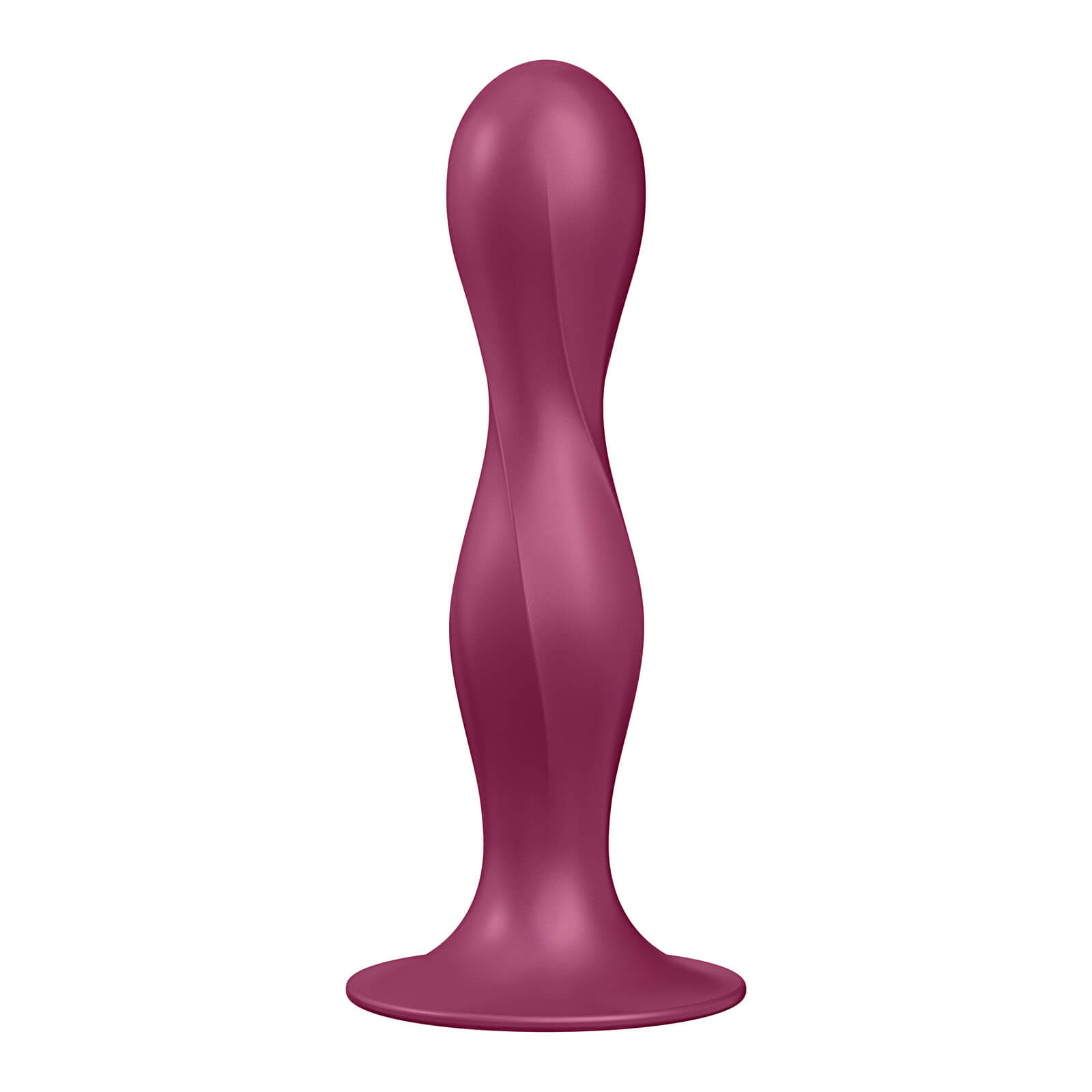 Dildo cu Bile Metalice Double Ball-R, Silicon, Rosu, 18 cm, #2, Erotic24.ro