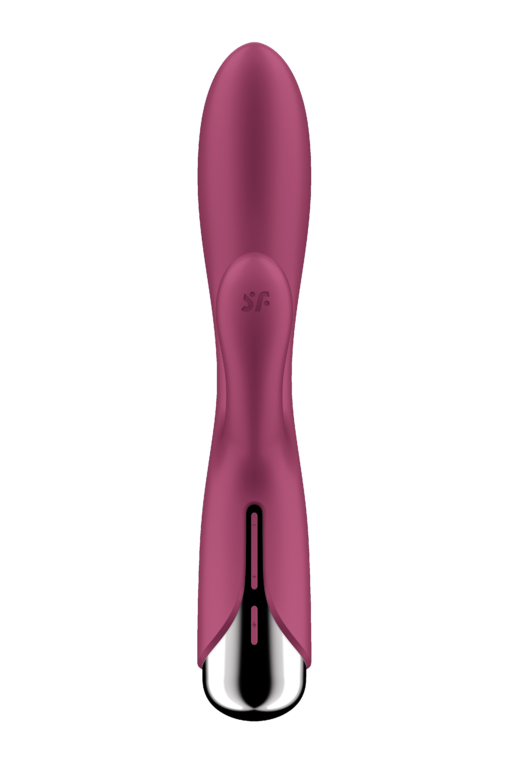 Vibrator Iepuras Spinning Rabbit 1, 12 Moduri Vibratii, 5 Moduri Rotatii, Silicon, USB, Rosu, 20 cm, #5, Erotic24.ro