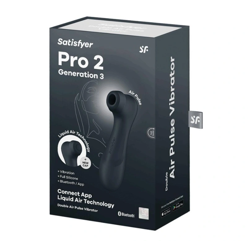 Stimulator Pro 2 Generation 3, 11 Viteze Suctiune, 12 Moduri Vibratii, Silicon, USB, IPX 7, Free App, Gri, #6, Erotic24.ro