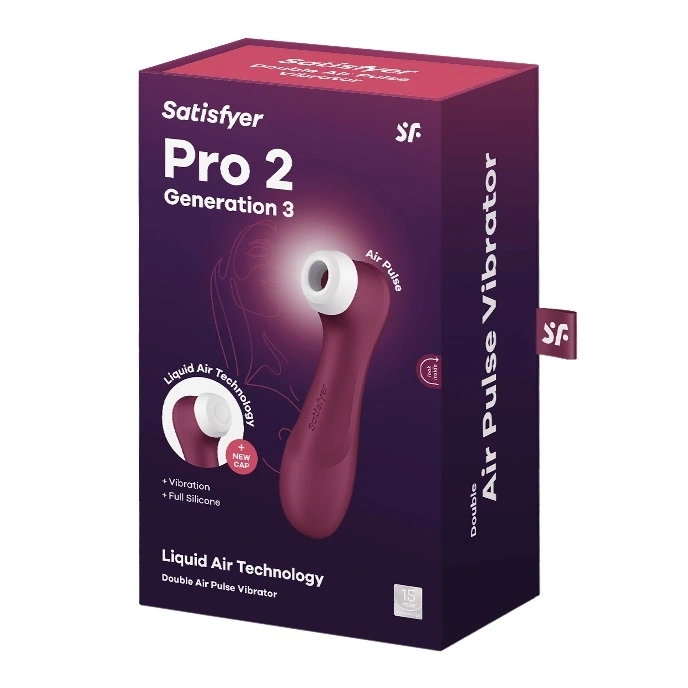 Stimulator Pro 2 Generation 3, 11 Viteze Suctiune, 12 Moduri Vibratii, Silicon, USB, IPX 7, Visiniu, #5, Erotic24.ro
