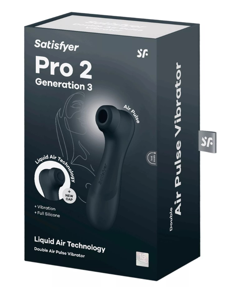 Stimulator Pro 2 Generation 3, 11 Viteze Suctiune, 12 Moduri Vibratii, Silicon, USB, IPX 7, Negru, #6, Erotic24.ro
