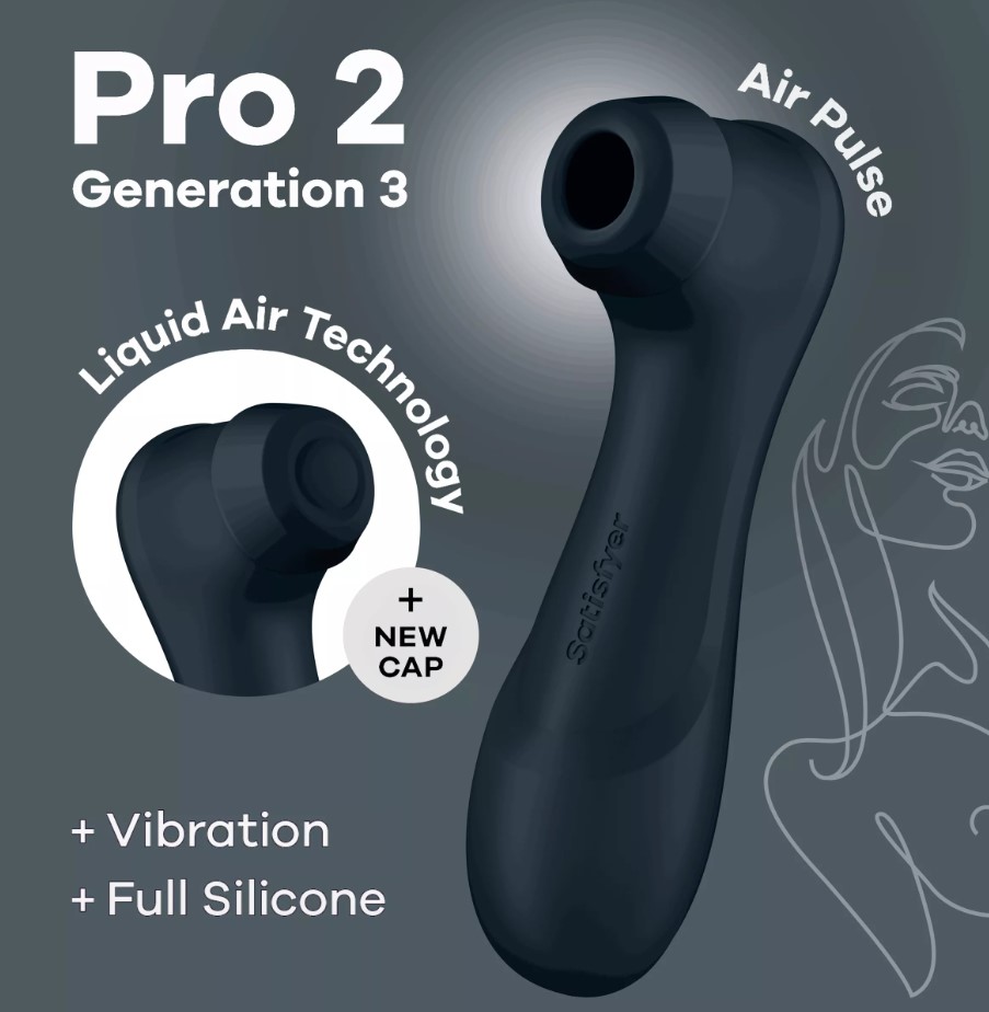 Stimulator Pro 2 Generation 3, 11 Viteze Suctiune, 12 Moduri Vibratii, Silicon, USB, IPX 7, Negru, #5, Erotic24.ro