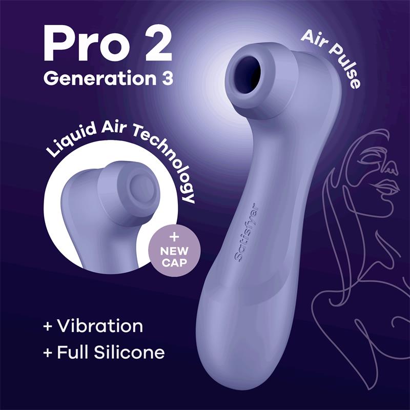 Stimulator Pro 2 Generation 3, 11 Viteze Suctiune, 12 Moduri Vibratii, Silicon, USB, IPX 7, Mov, #6, Erotic24.ro