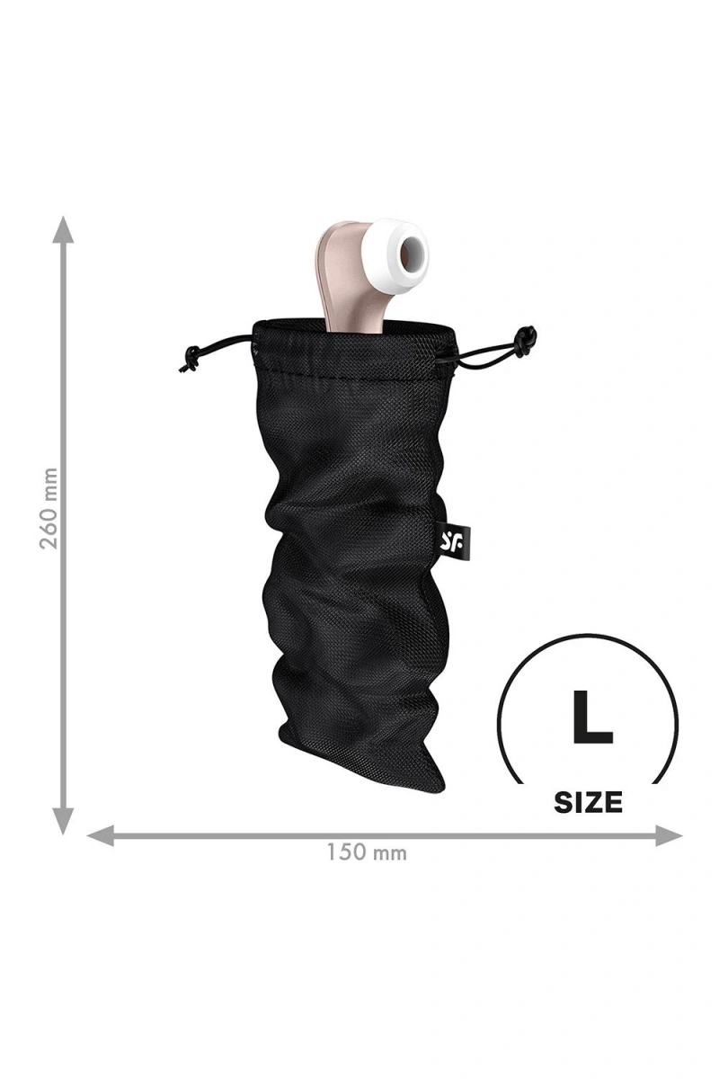 Saculet Depozitare Treasure Bag L, Negru, #3, Erotic24.ro