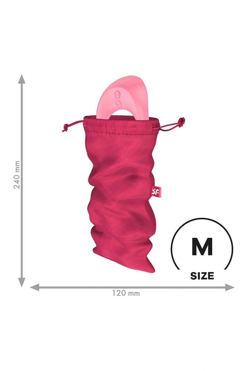 Saculet Depozitare Treasure Bag M, Roz, Nr. 3, Erotic24.ro