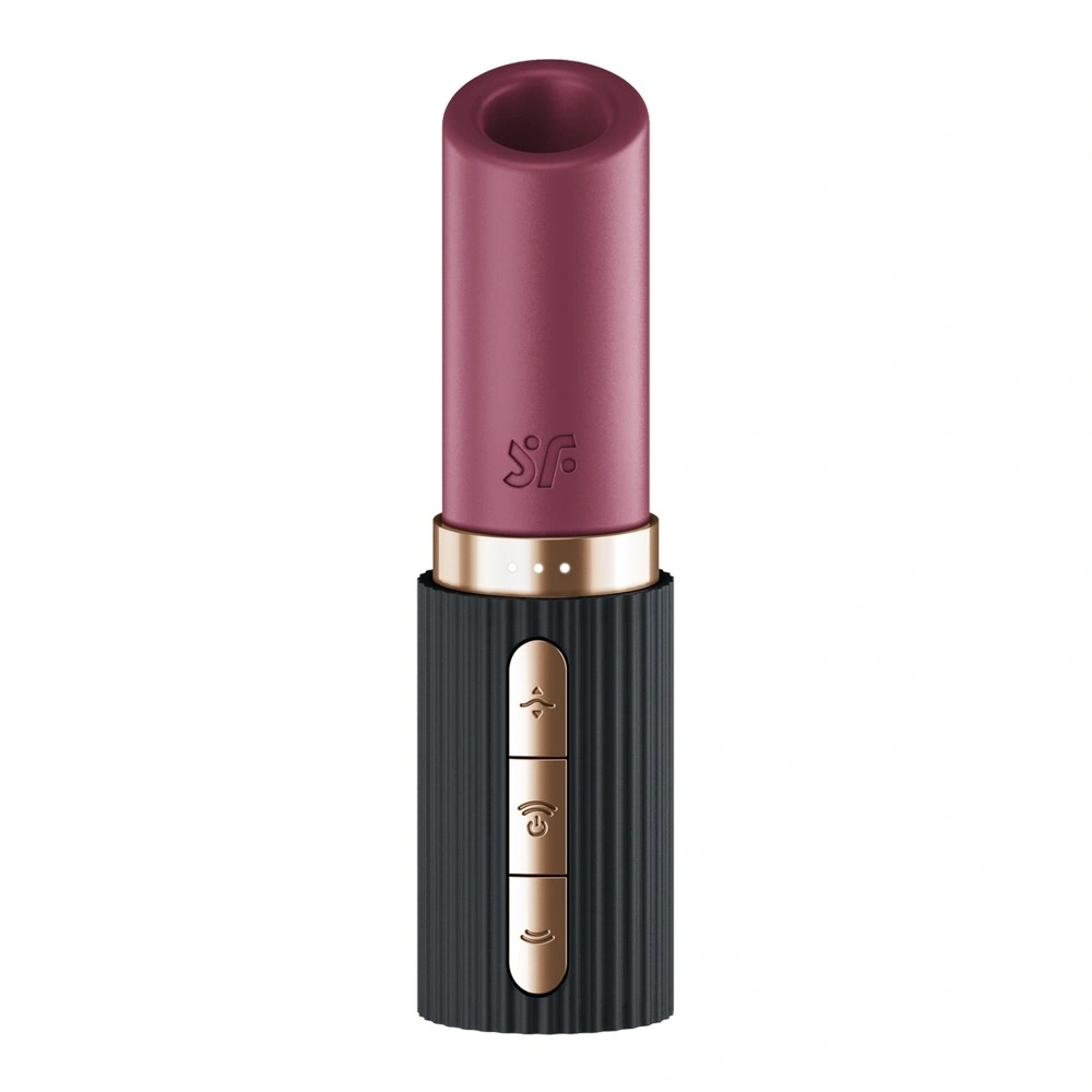 Vibrator Pro 2 Kiss, 30 Programe Suctiune, USB, Burgundy, 11.4 cm