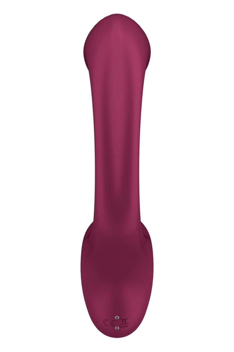Stimulator Dual G for Goddess 2, 60 Programe Vibratii, Silicon, USB, Rosu, 25 cm, #3, Erotic24.ro