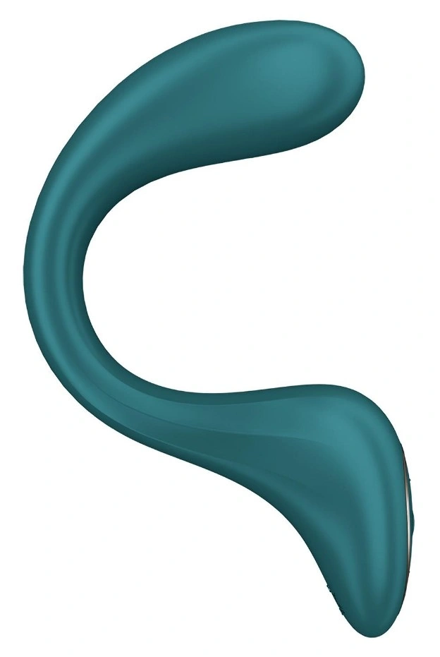 Stimulator Dual G for Goddess 2, 60 Programe Vibratii, Silicon, USB, Verde, 25 cm