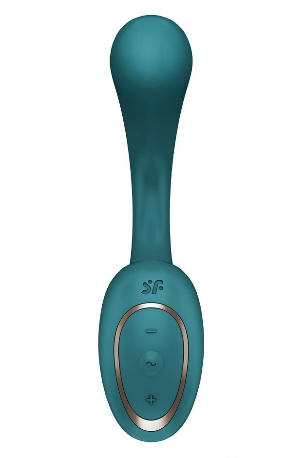 Stimulator Dual G for Goddess 2, 60 Programe Vibratii, Silicon, USB, Verde, 25 cm, #3, Erotic24.ro