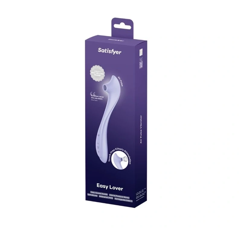 Stimulator Easy Lover, 11 Moduri Suctiune, 13 Moduri Vibratii, Silicon, USB, Mov, Nr. 6, Erotic24.ro