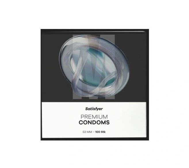 Set 100 Prezervative Satisfyer din Latex, Latime 53 mm, #2, Erotic24.ro