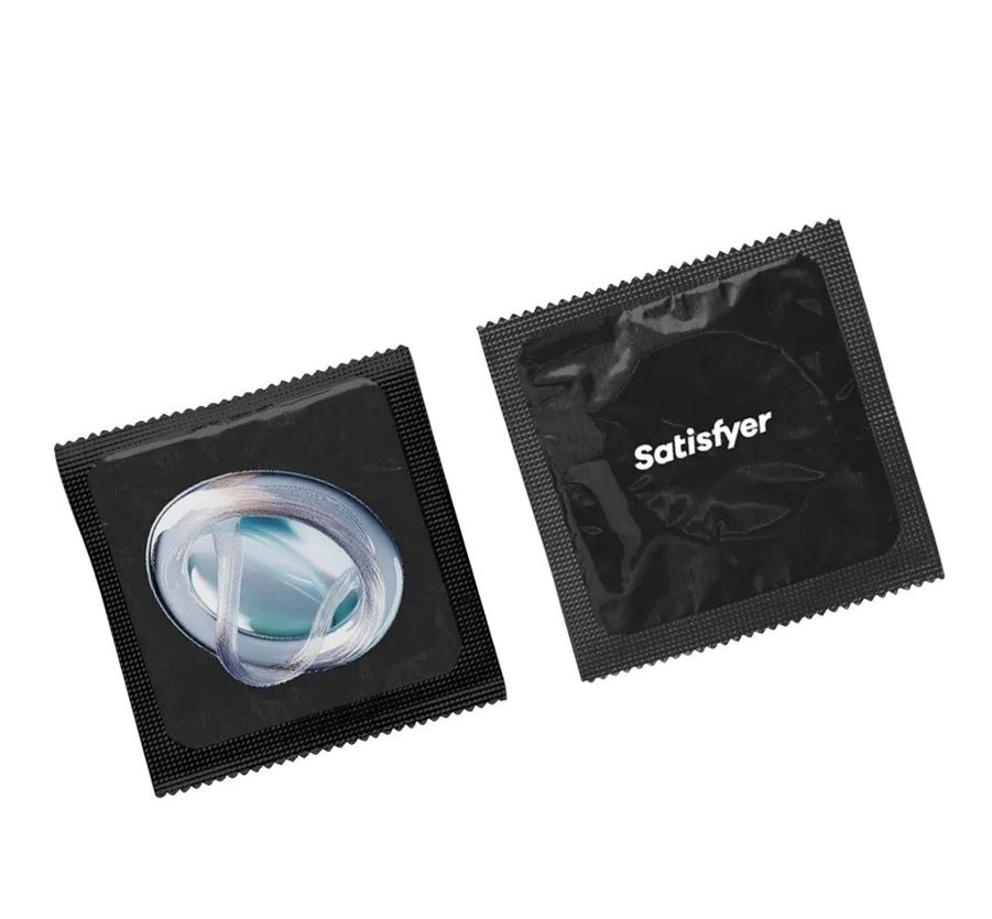 Set 100 Prezervative Satisfyer din Latex, Latime 64 mm, #2, Erotic24.ro
