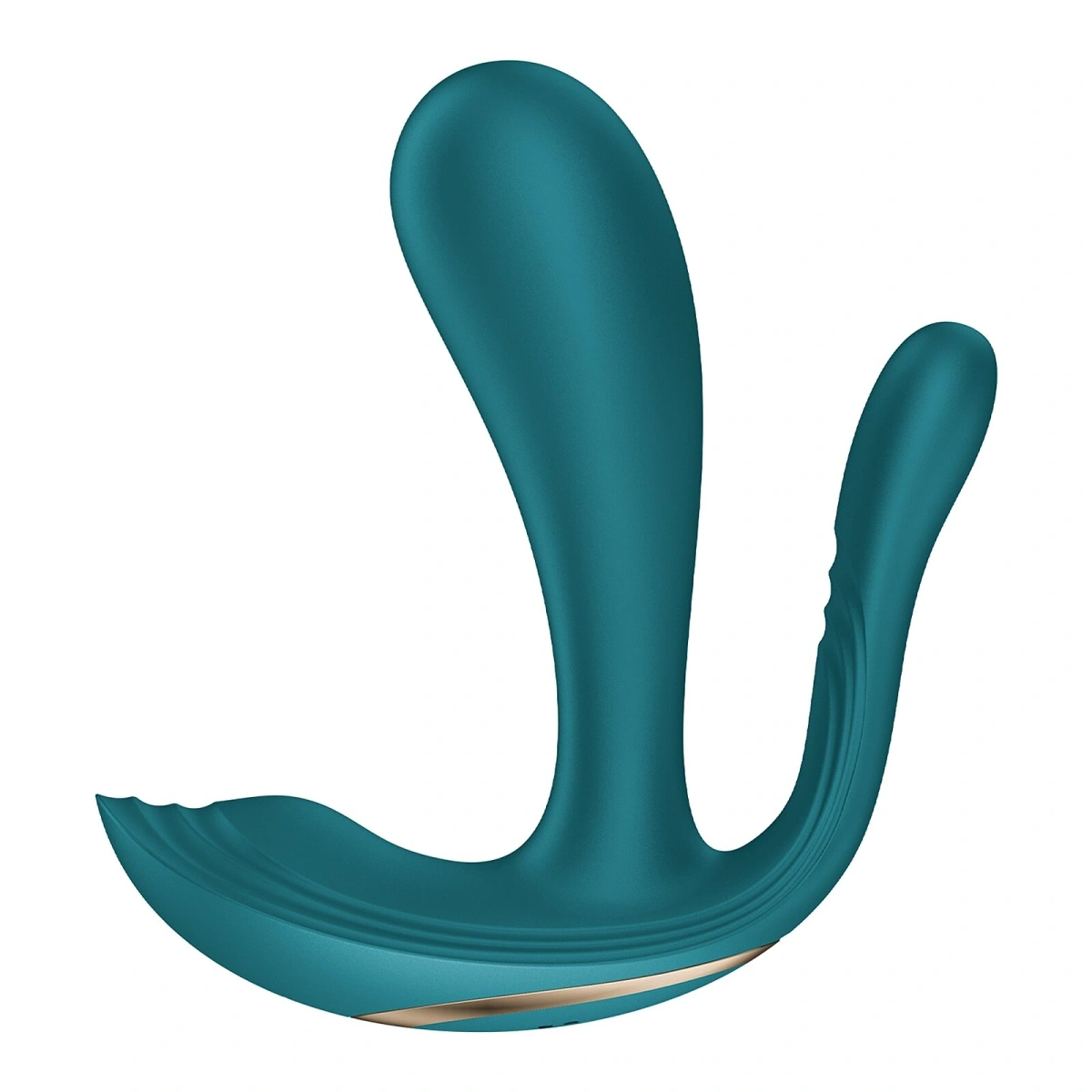 Stimulator Top Secret+, 10 Moduri Vibratii, Silicon, Incarcare cu Baterie, Verde Inchis, 11 cm, Nr. 2, Erotic24.ro