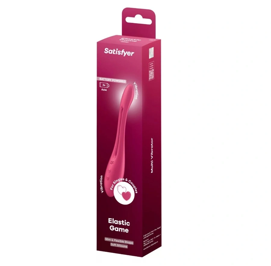 Vibrator Elastic Game, 10 Moduri Vibratii, Silicon Flexibil, Incarcare Baterii, Rosu, 20.7 cm, #6, Erotic24.ro