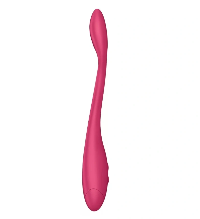 Vibrator Elastic Game, 10 Moduri Vibratii, Silicon Flexibil, Incarcare Baterii, Rosu, 20.7 cm, #3, Erotic24.ro