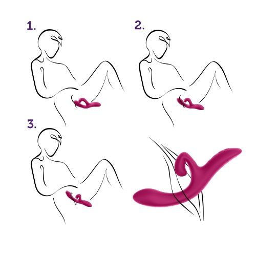 Vibrator Rabbit Nova 2 WE VIBE Silicon USB Fuchsia, #8, Erotic24.ro