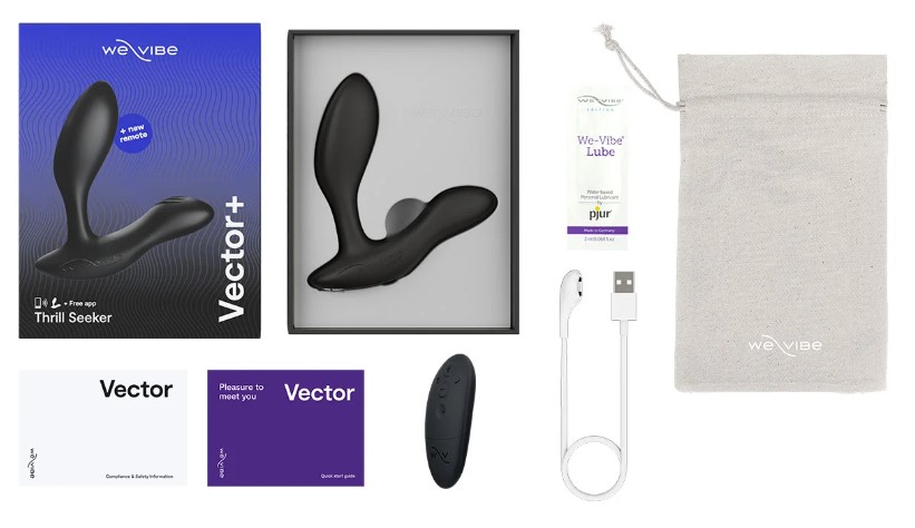 Stimulator Vector+, Silicon, Telecomanda Wireless, Bluetooth, Free App, USB, Negru, #6, Erotic24.ro