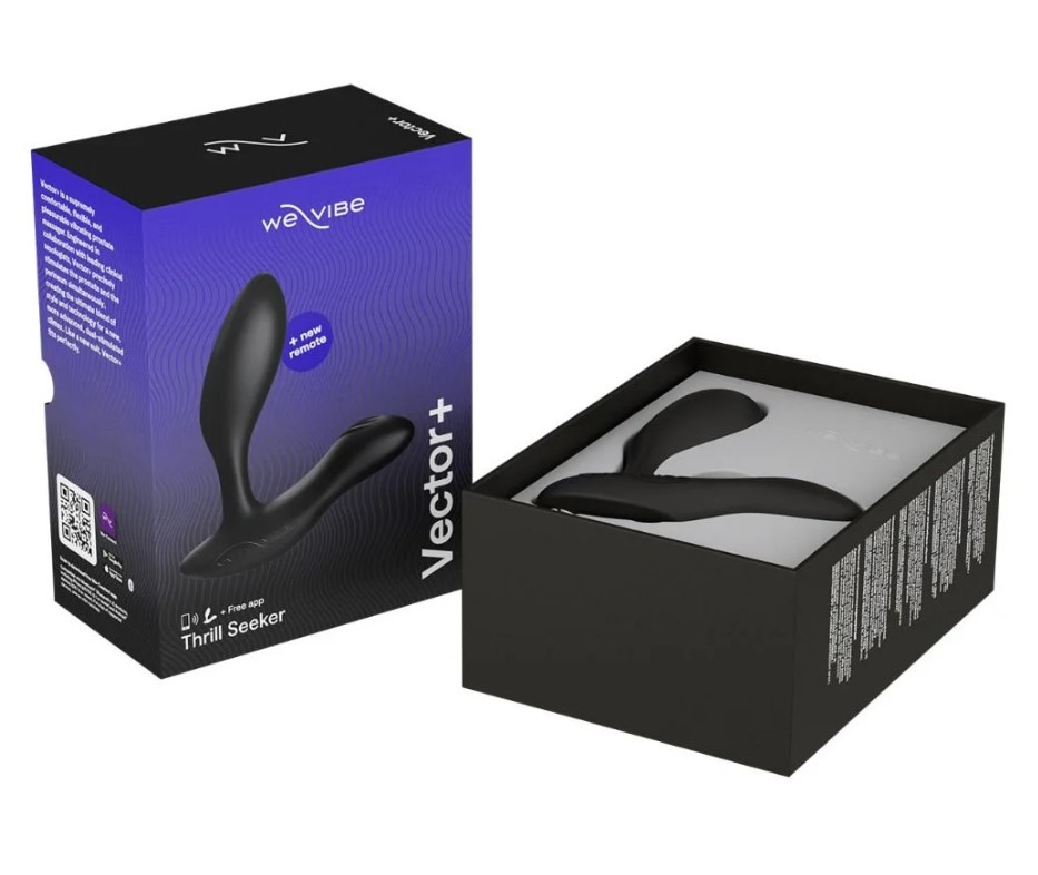 Stimulator Vector+, Silicon, Telecomanda Wireless, Bluetooth, Free App, USB, Negru, #7, Erotic24.ro