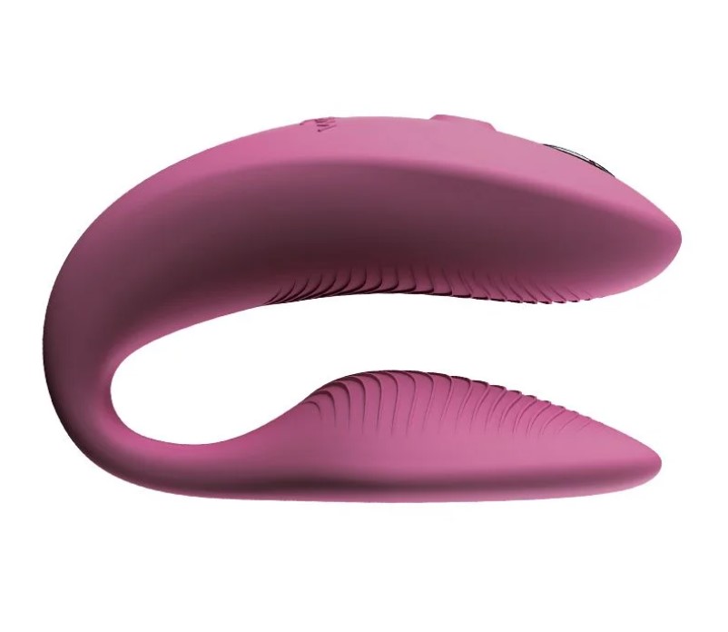 Vibrator Cuplu Sync 2, Silicon, Telecomanda Wireless, Bluetooth, Free App, USB, IPX 7, Roz, #3, Erotic24.ro