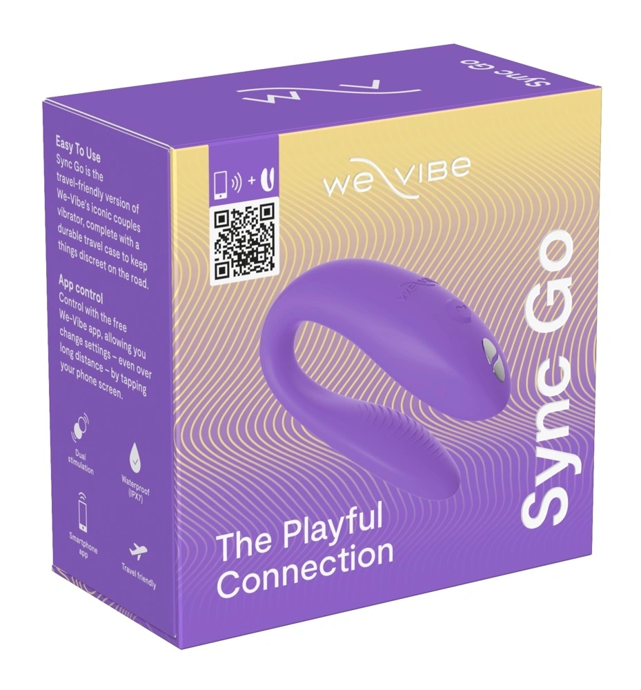 Stimulator Sync Go We-Vibe, Aplicatie Mobila, Control Bluetooth, Silicon, USB, Mov, #11, Erotic24.ro
