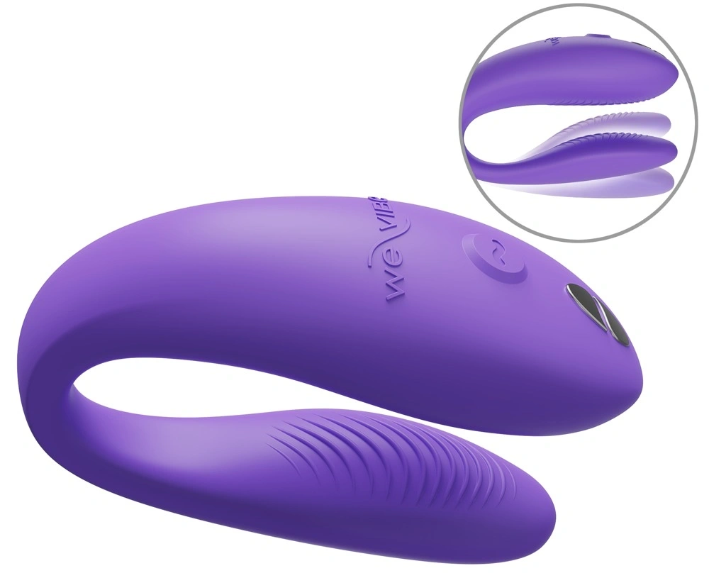 Stimulator Sync Go We-Vibe, Aplicatie Mobila, Control Bluetooth, Silicon, USB, Mov, #3, Erotic24.ro