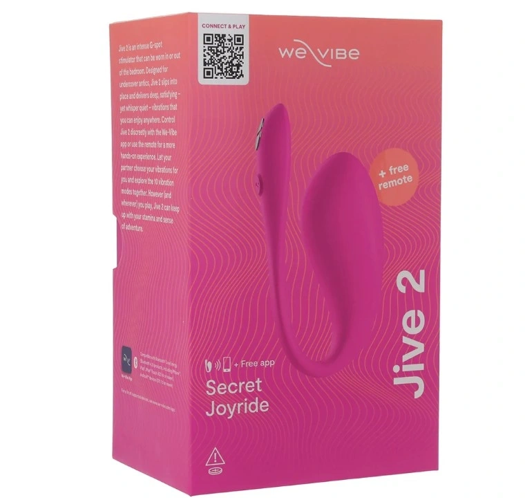 Ou Vibrator Wearable We Vibe Jive2, Bluetooth Control, Mobile App, Silicon, Roz, #5, Erotic24.ro