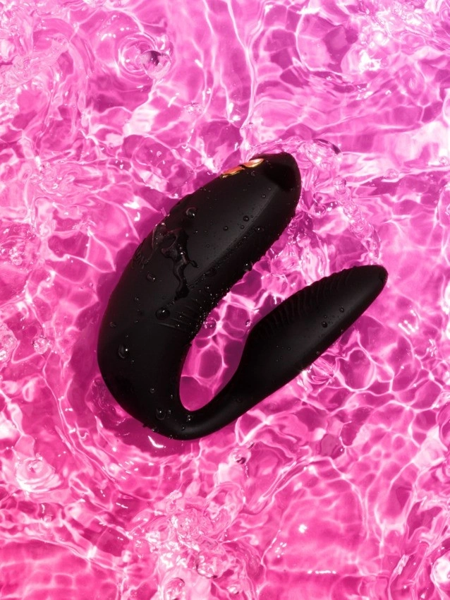 Vibrator pentru Cuplu Chorus Pro, We-Vibe App, Bluetooth Control, Satin Black, #9, Erotic24.ro