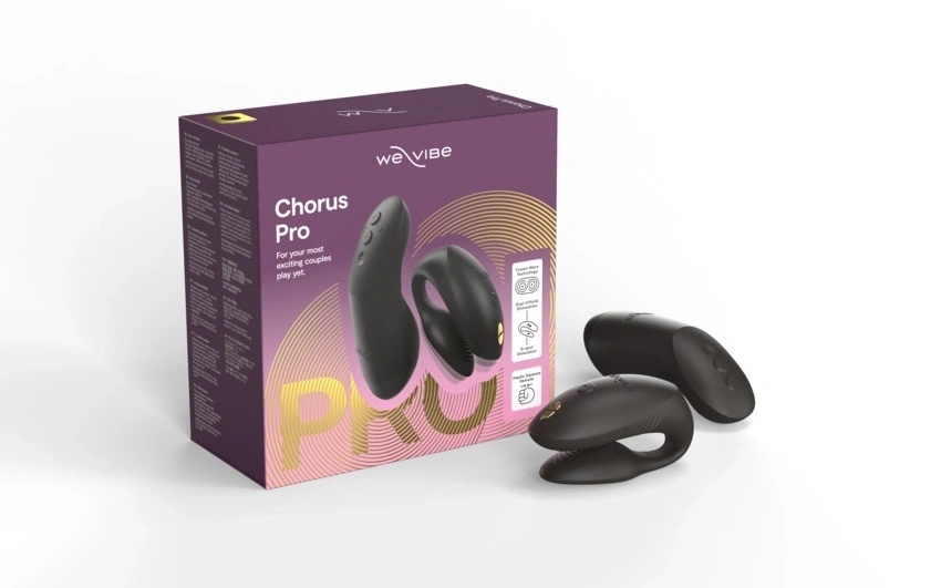 Vibrator pentru Cuplu Chorus Pro, We-Vibe App, Bluetooth Control, Satin Black, #11, Erotic24.ro