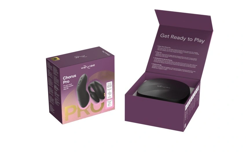Vibrator pentru Cuplu Chorus Pro, We-Vibe App, Bluetooth Control, Satin Black, #13, Erotic24.ro