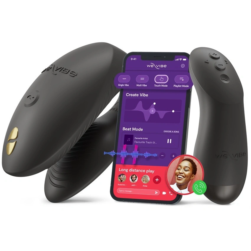Vibrator pentru Cuplu Chorus Pro, We-Vibe App, Bluetooth Control, Satin Black
