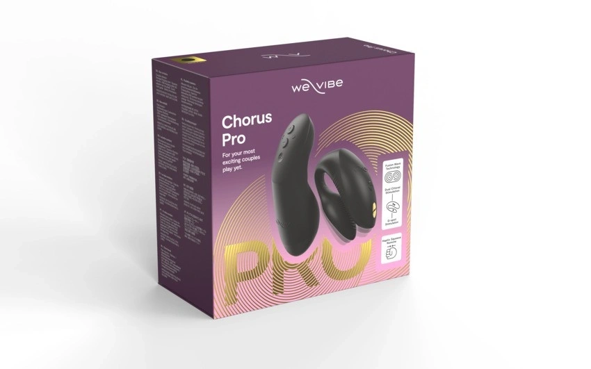 Vibrator pentru Cuplu Chorus Pro, We-Vibe App, Bluetooth Control, Satin Black, #14, Erotic24.ro