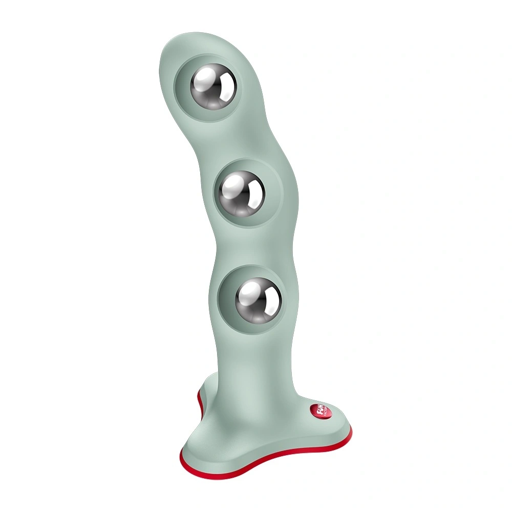 Dildo Bouncer Fun Factory, Ventuza la Baza, Silicon, Verde Deschis, 18.2 cm, Nr. 3, Erotic24.ro