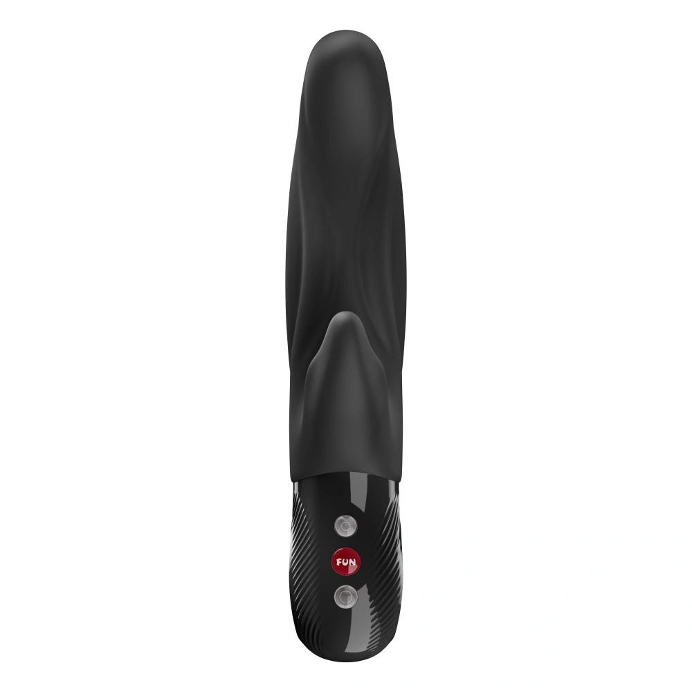 Vibrator Rabbit Lady Bi Fun Factory, 6 Moduri Vibratii, 6 Intensitate de Viteza, Silicon, USB, Negru, 22.1 cm, #2, Erotic24.ro