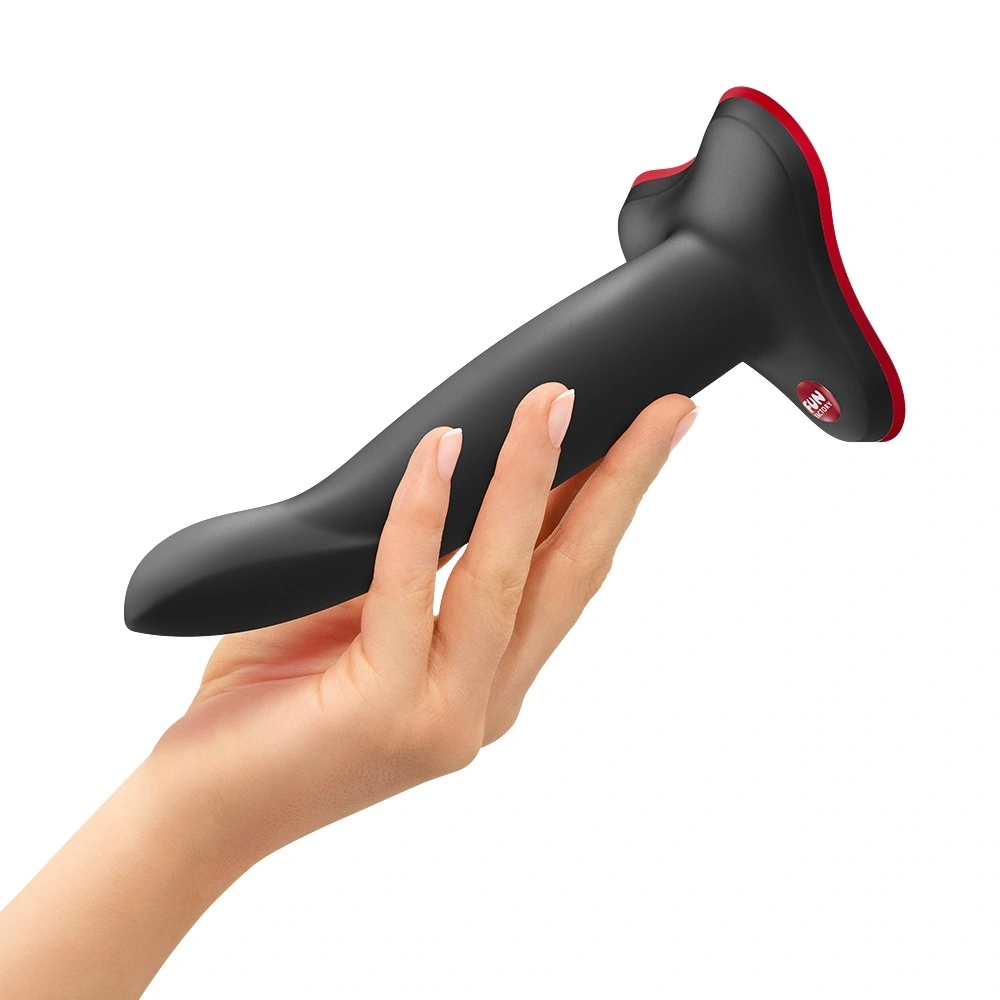 Dildo Limba Flex M Fun Factory, Ventuza la Baza, Silicon, Negru, 17.5 cm, #2, Erotic24.ro