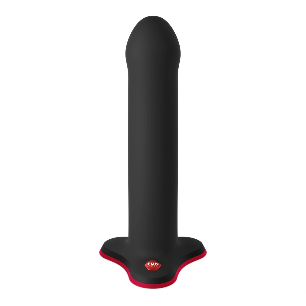 Dildo Magnum Fun Factory, Ventuza la Baza, Silicon, Negru, 18.3 cm, Nr. 2, Erotic24.ro