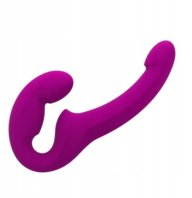 Dildo Dublu Share Lite pentru Cuplu, Silicon, Mov, #1, Erotic24.ro
