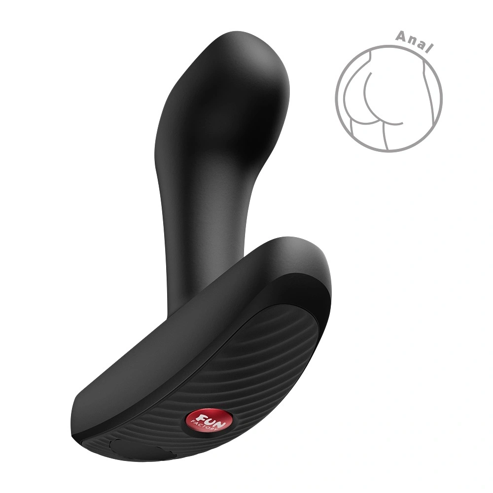 Vibrator Anal Bootie Vibe Fun Factory, 12 Moduri Vibratii, Silicon, USB, Negru, 9.7 cm, #1, Erotic24.ro