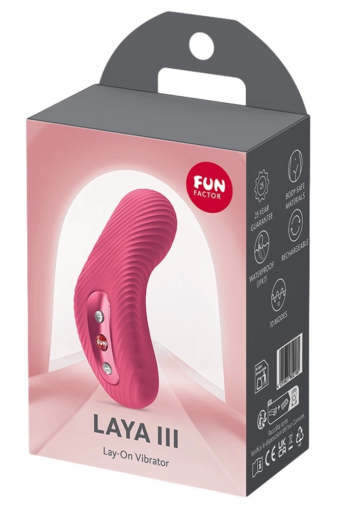 Stimulator Clitoris Laya III, 10 Moduri Vibratii, Silicon, USB, Fucsia, Fun Factory, 10.7 cm, Nr. 3, Erotic24.ro
