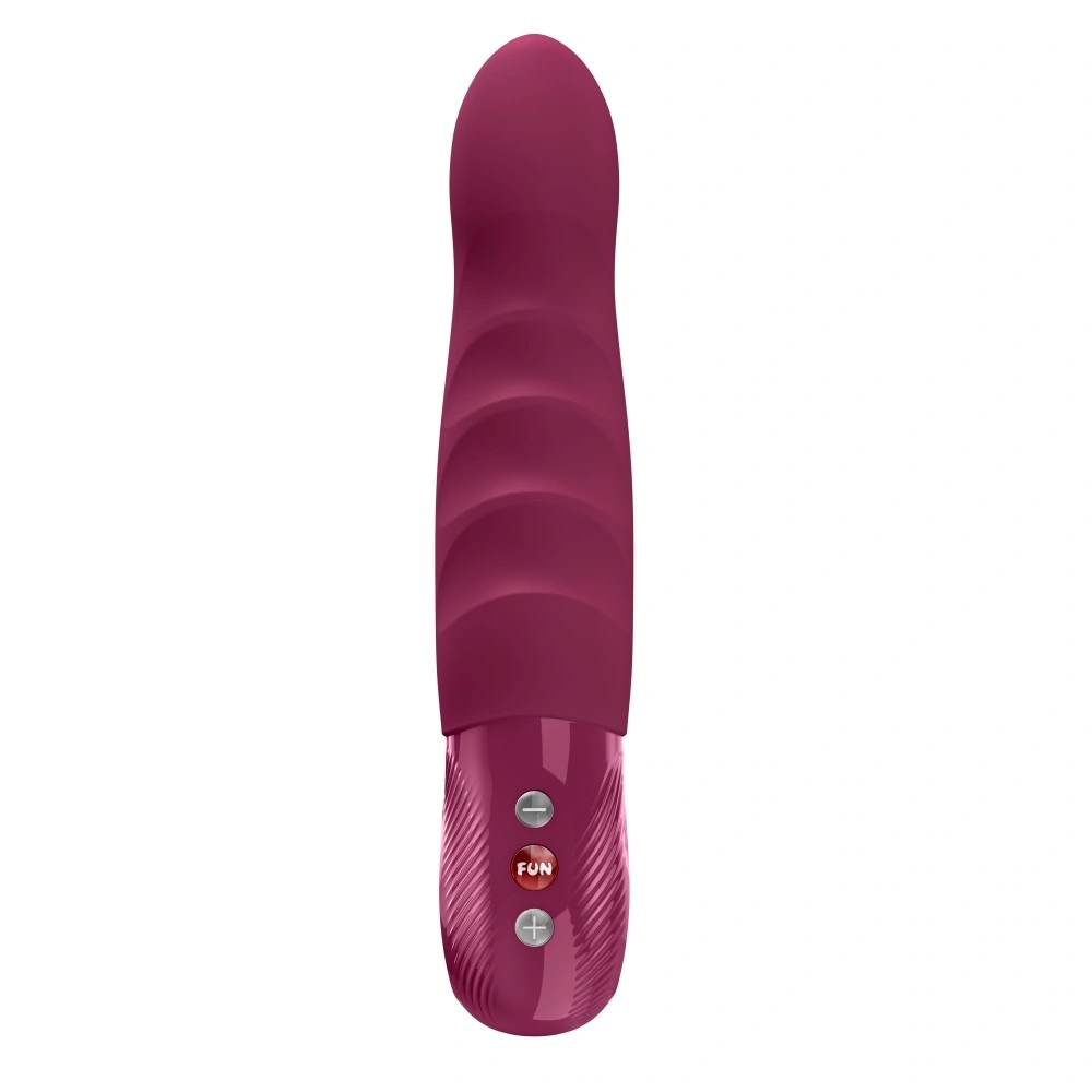 Vibrator Stronic Deep Fun Factory, 4 Moduri de Impingere, 4 Nivele de Intensitate, Silicon, USB, Rosu, 20.8 cm, #2, Erotic24.ro