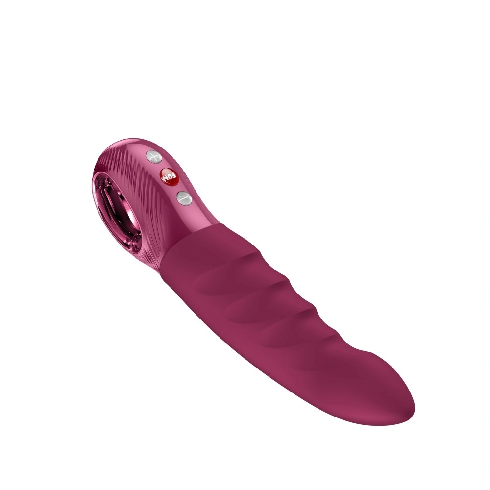 Vibrator Stronic Deep Fun Factory, 4 Moduri de Impingere, 4 Nivele de Intensitate, Silicon, USB, Rosu, 20.8 cm, #3, Erotic24.ro
