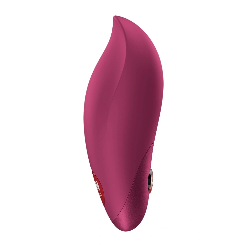Stimulator Clitoris Charme Fun Factory, 12 Moduri Vibratii, Silicon, USB, Visiniu, 8.4 cm, Nr. 2, Erotic24.ro
