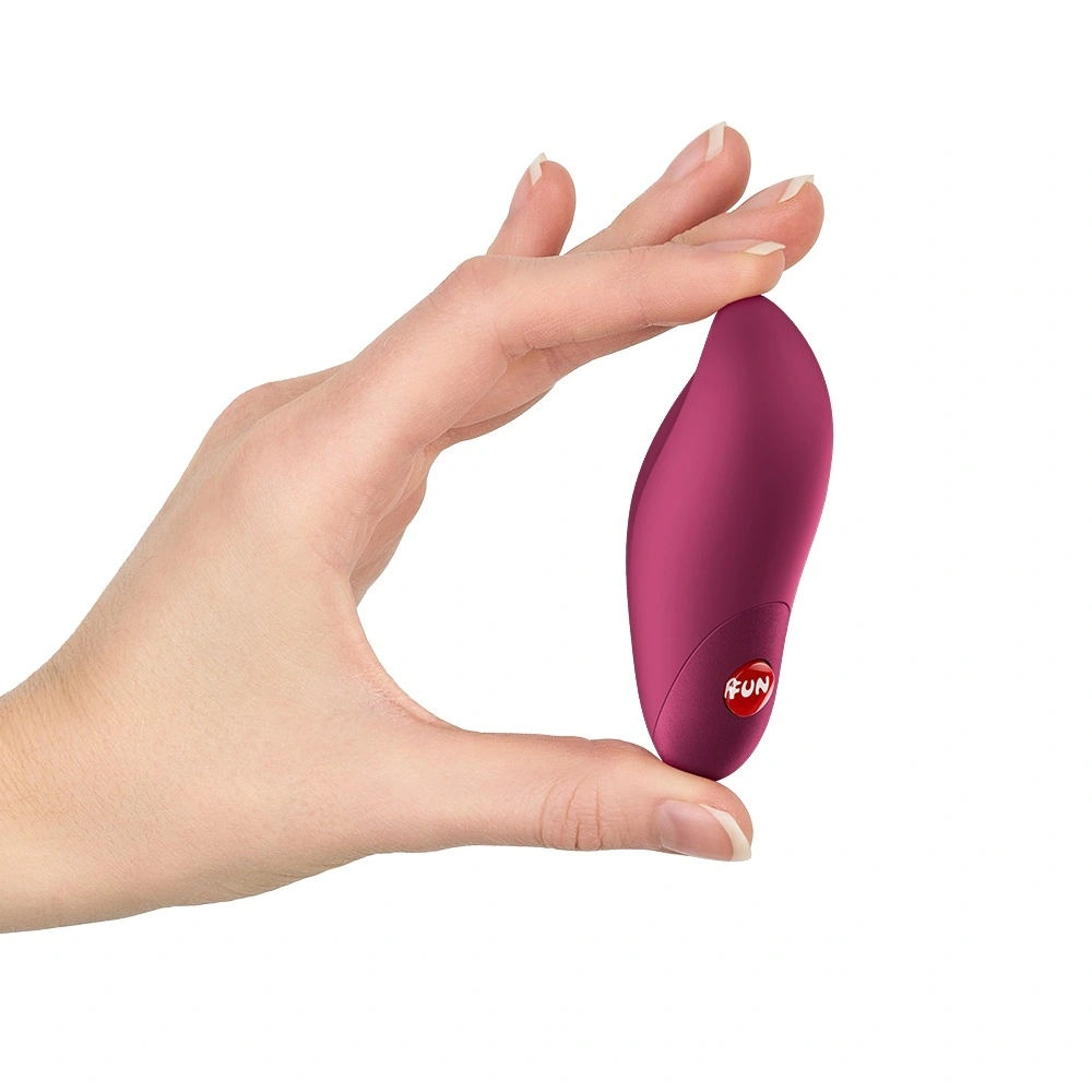 Stimulator Clitoris Charme Fun Factory, 12 Moduri Vibratii, Silicon, USB, Visiniu, 8.4 cm, Nr. 6, Erotic24.ro