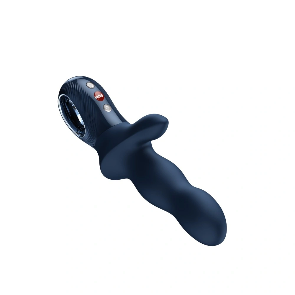 Vibrator Bi Stronic Crave Fun Factory, 8 Moduri Impingere, 6 Moduri Vibratii, Silicon, USB, Albastru Inchis, 22 cm, #3, Erotic24.ro
