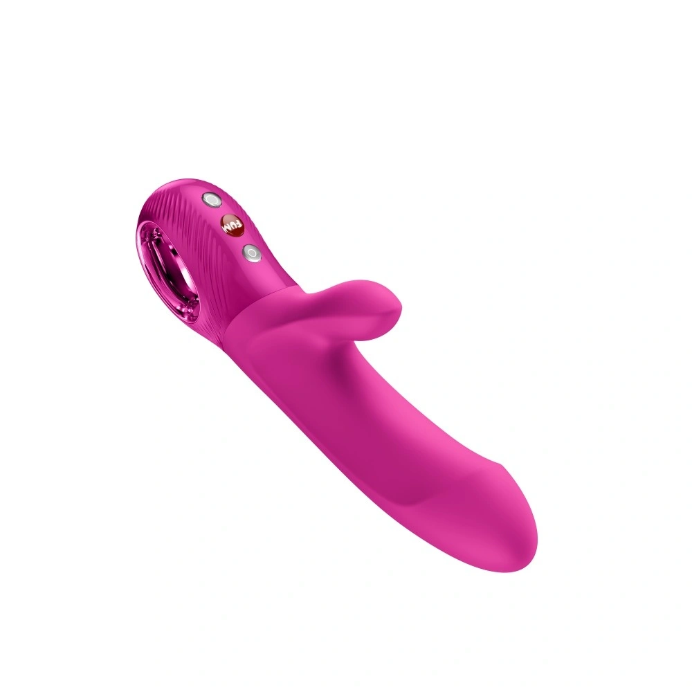 Vibrator Bi Stronic Embrace Fun Factory,  8 Moduri de Impingere, 6 Tipuri de Vibratii, Silicon, USB, Magenta, 21.7 cm, #3, Erotic24.ro