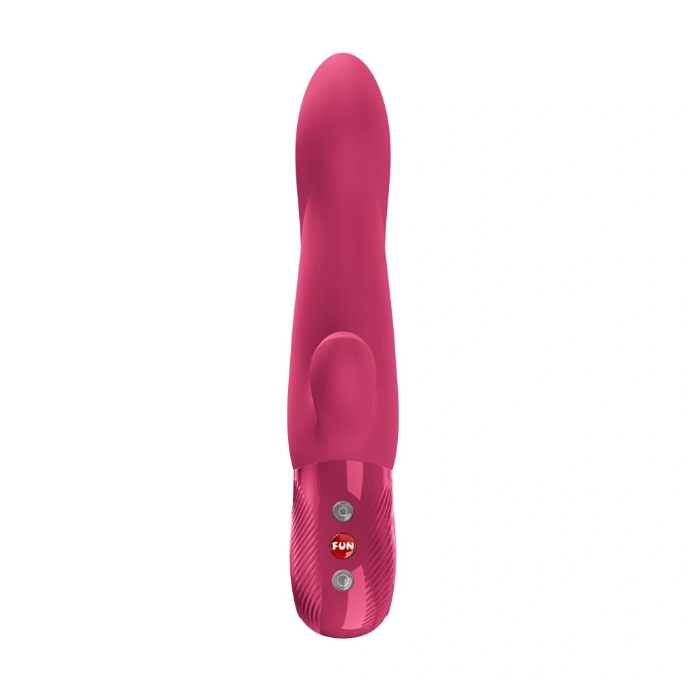 Vibrator Rabbit Bi Stronic Arc Fun Factory, 8 Moduri Impingere, 6 Moduri Vibratii, Silicon, USB, Fucsia, 21.6 cm, #2, Erotic24.ro